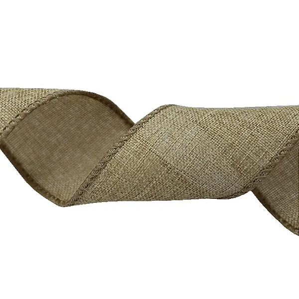 Fita de Natal Aramada Bege 38mm x 9,14M