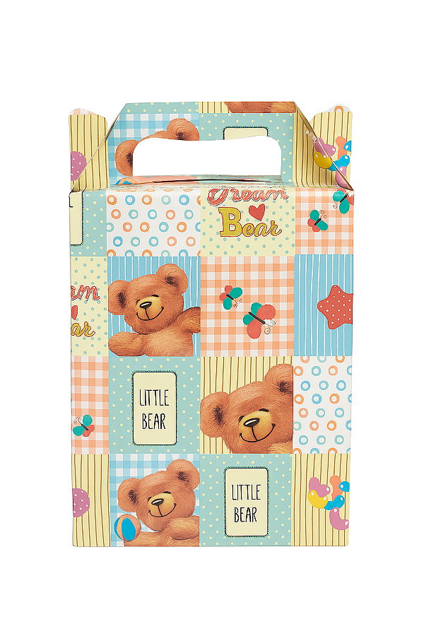 Caixa Maleta Infantil Ursinho M1-AN 15x18x6CM | 10 Unidades