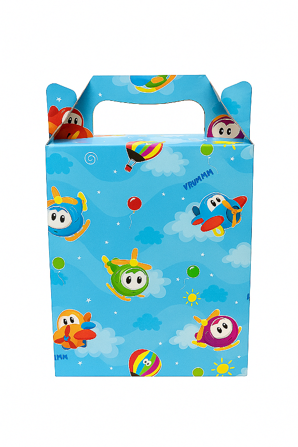 Caixa Maleta Infantil Aeronaves M3-AE 21x26x7,5CM | 10 Unidades