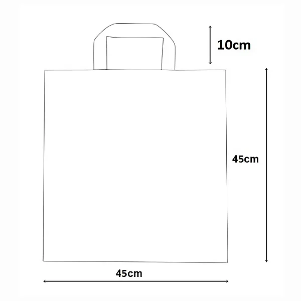 Sacola Alça Fita Lisa 45x55 - Pacote 30 Unid 1 KG