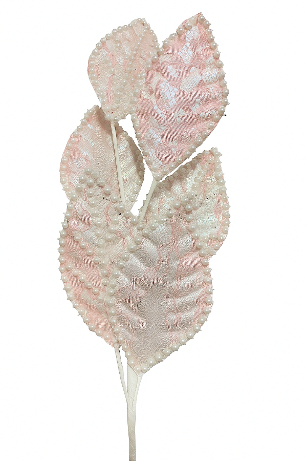 Pick Folhas Furta-Cor RO C/ Pérolas 62CM