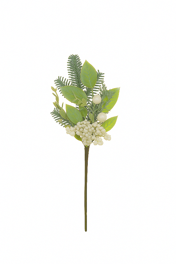 H.pick Berry Verde 21 CM | Enfeite Decorativo Árvore Natal