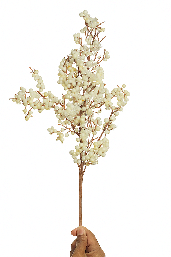Galho Multi Tam Berries Perolado Cristal 51CM