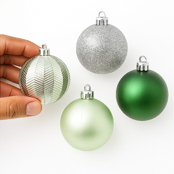 Kit Bola de Natal C/ 40 Unidades 7CM