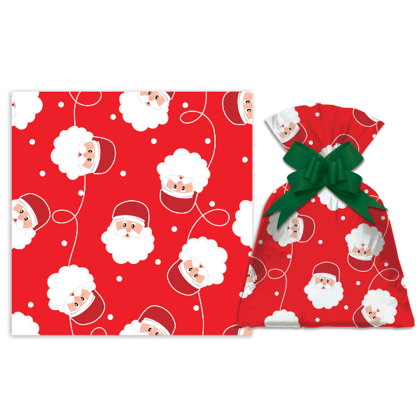 Saco Para Presente Papai Noel 25X37CM | 50 Unidades