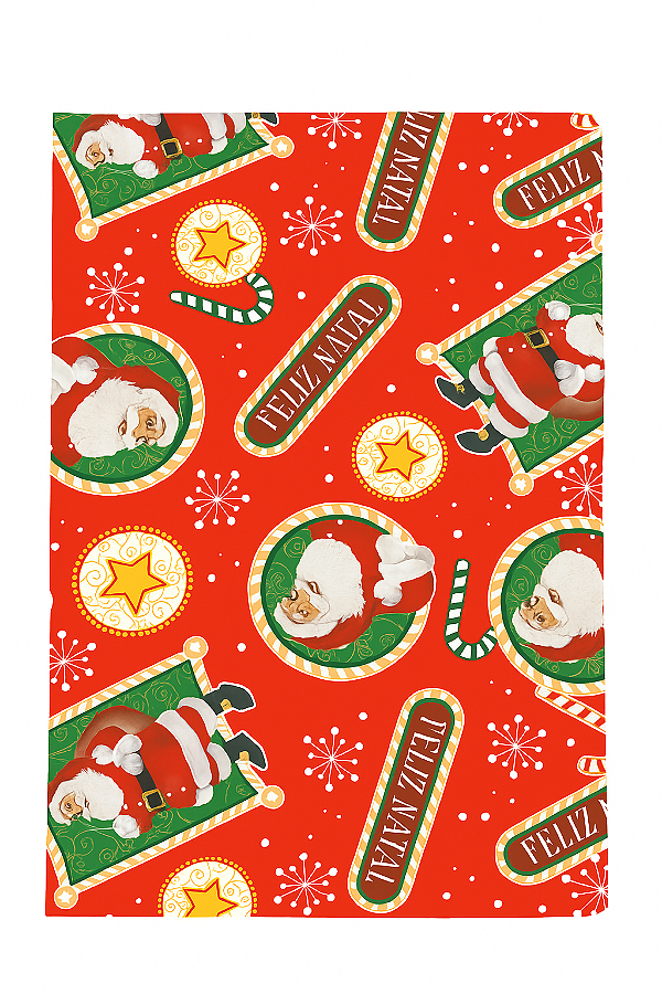 Saco Para Presente Feliz Natal 25X37CM | 50 Unidades