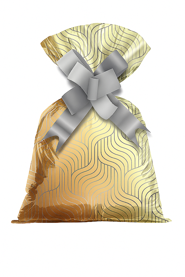 Saco Para Presente Monaco Ouro 25x37 | 50 Unidades