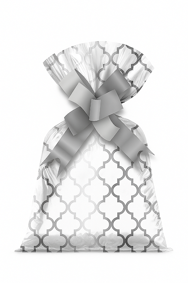 Saco Para Presente Viena Branco 25x37 | 50 Unidades