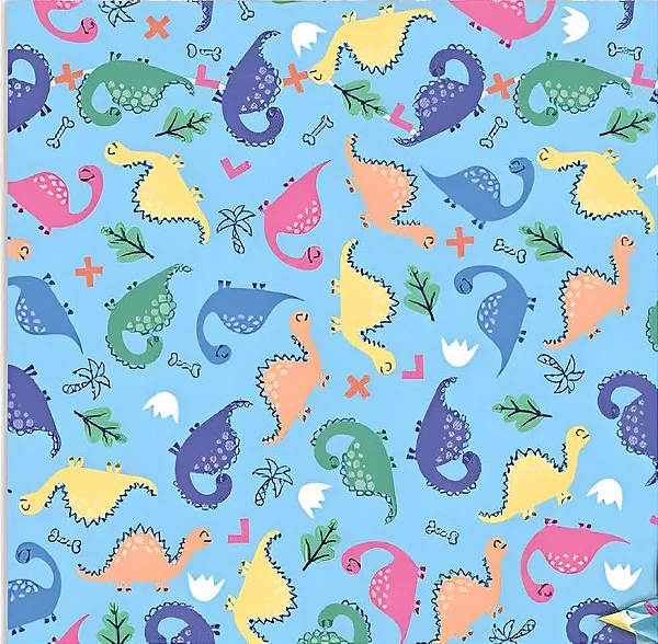 Saco Para Presente Perolado Dino Color 30x45CM | 50 Unidades