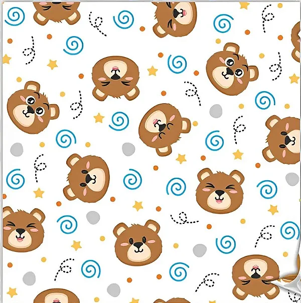 Saco Para Presente Perolado Ursinhos 35X53CM | 50 Unidades