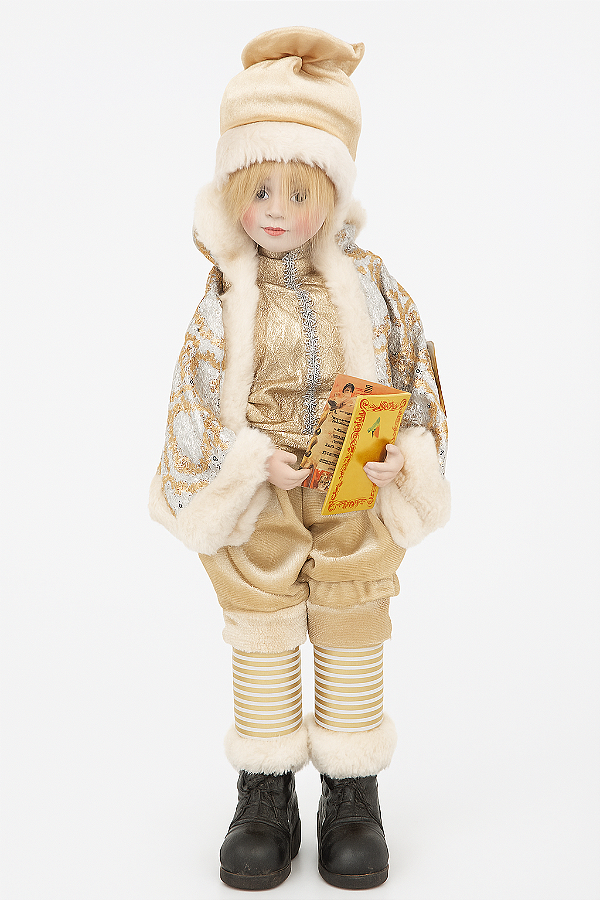 Bonecos Crianças Natalina Musical 42CM | 2 Unidades