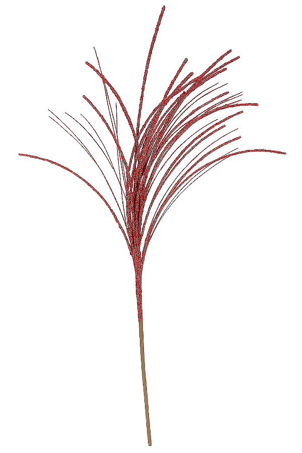 Galho Decorativo Vermelho Glittler 57X40X40CM