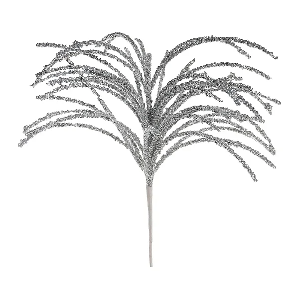 Galho Decorativo Prata Glittler 57X40X40CM