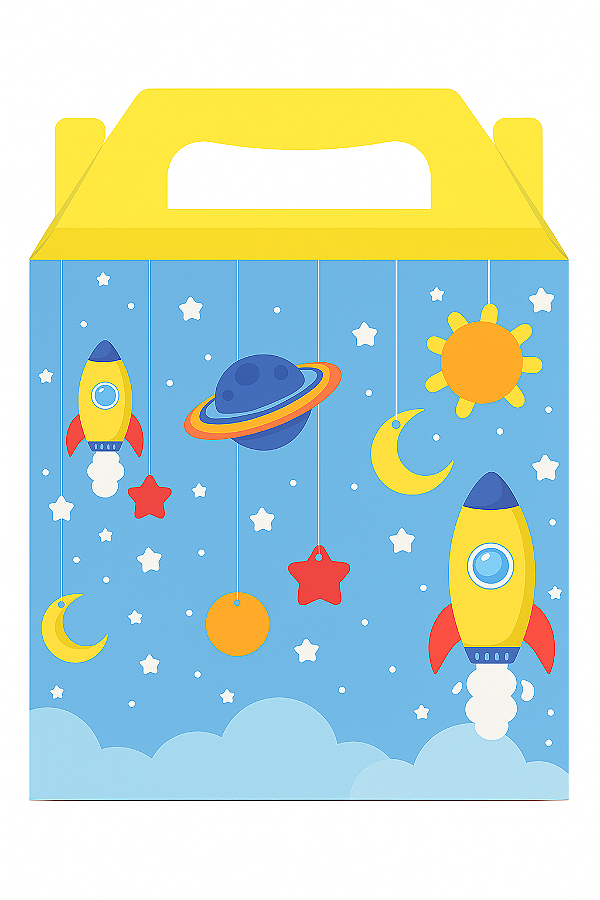 Caixa Maleta Fantasia M3 - Astronauta 21x26x7,5CM | 10 Unidades