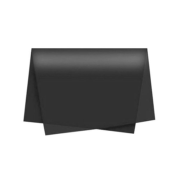 Papel de Seda Preto 48 x 66 cm – Pacote com 100 Unidades