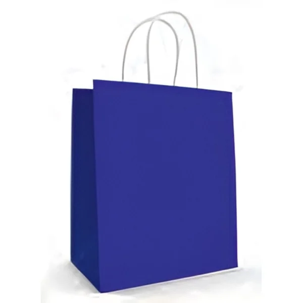 Sacola de Papel Azul Escuro 25x31x10 CM - 10 Unidades