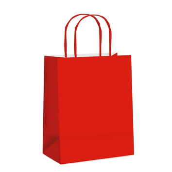 Sacola de Papel Vermelho 33x31x10CM - 10 Unidades