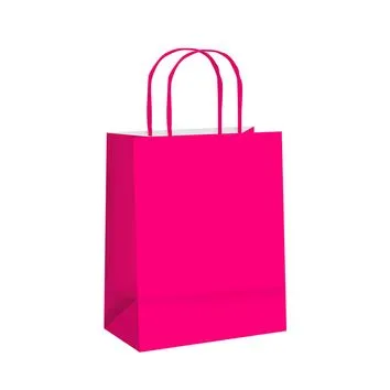 Sacola de Papel Pink 33x31x10CM - 10 Unidades