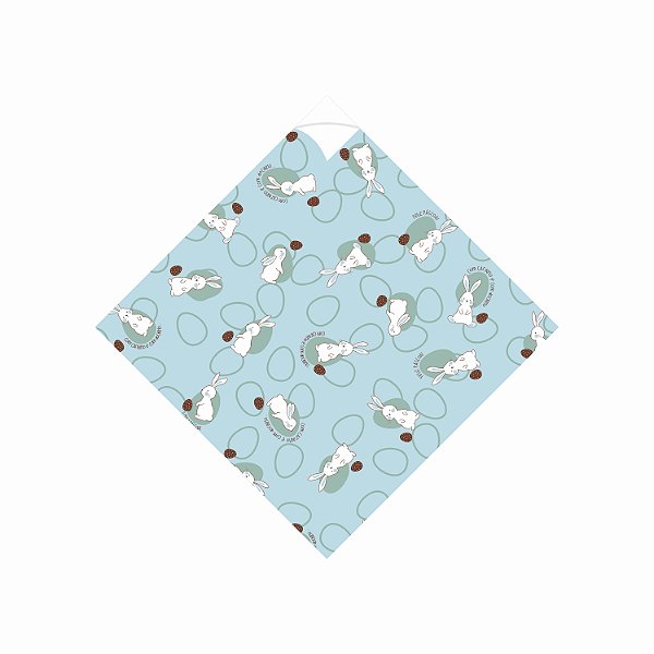 Saco Para Ovo de Páscoa Pratik Perolado Carinho e Docinho 35cmx35cm 25fls Cristal