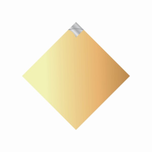 Saco Para Ovo de páscoa Pratik Metalizado Liso 35cmx35cm 25fls Ouro