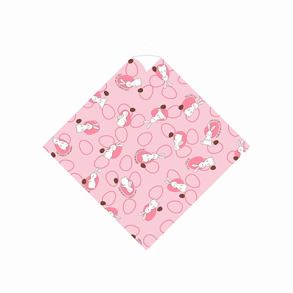 Saco Para Ovo de Páscoa Pratik Perolado Carinho e Docinho 35cmx35cm 25fls Rosa