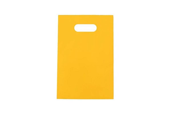 Sacola Boca Vazada Reciclada Amarela 25x35 - 70 Unidades