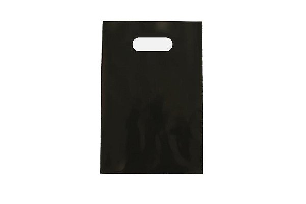 Sacola Boca Vazada Reciclada Preta 30x40 - 60 Unidades