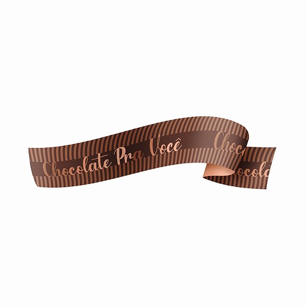 Fita Plástica Maxi Chocolate Pra Você 32mmx50m Marrom