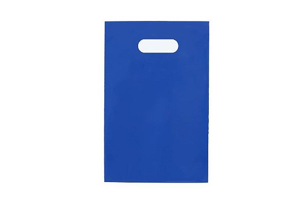Sacola Boca Vazada Primeira Linha Azul Escuro 30x40 - 60 Unidades
