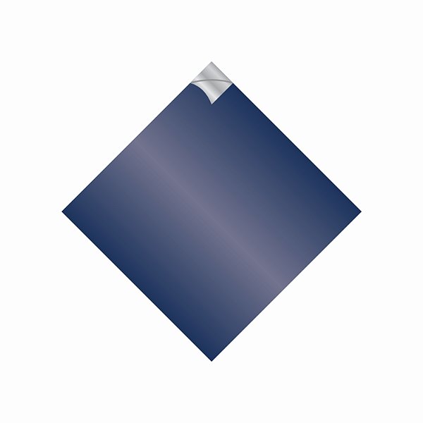 Saco para Ovo de Páscoa Pratik Metalizado Liso 35cmx35cm 25fls Azul Marinho