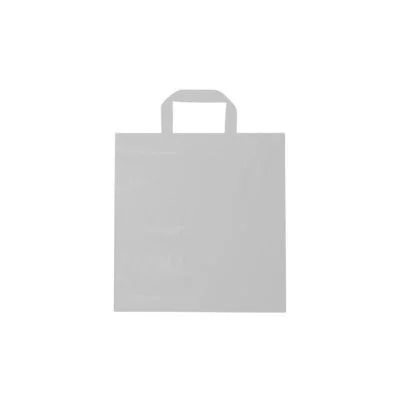 Sacola Alça Fita Lisa 30X40 Prata - 40 Unidades