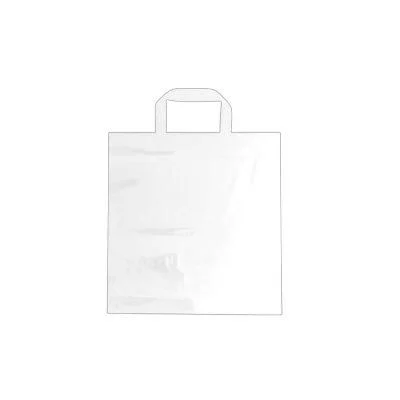 Sacola Alça Fita Lisa 30X40 Branca - 40 Unidades