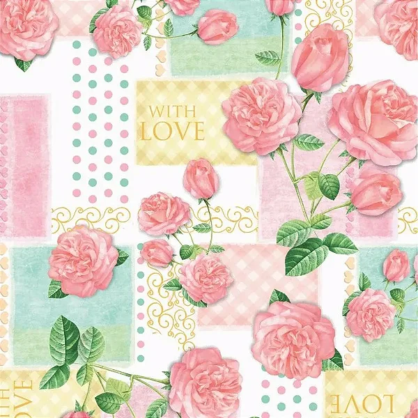 Saco Para Presente Floratta Rose 30x44 | 50 Unidades