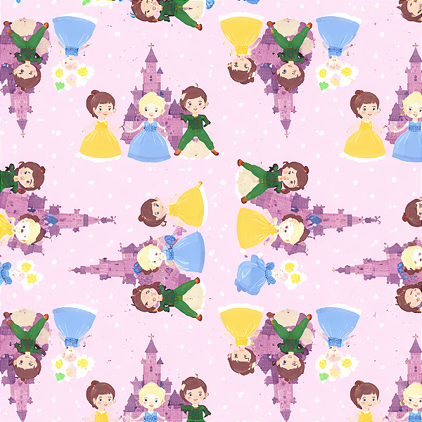 Saco para Presente 30x44CM Castelo Encantado - 50 Unidades