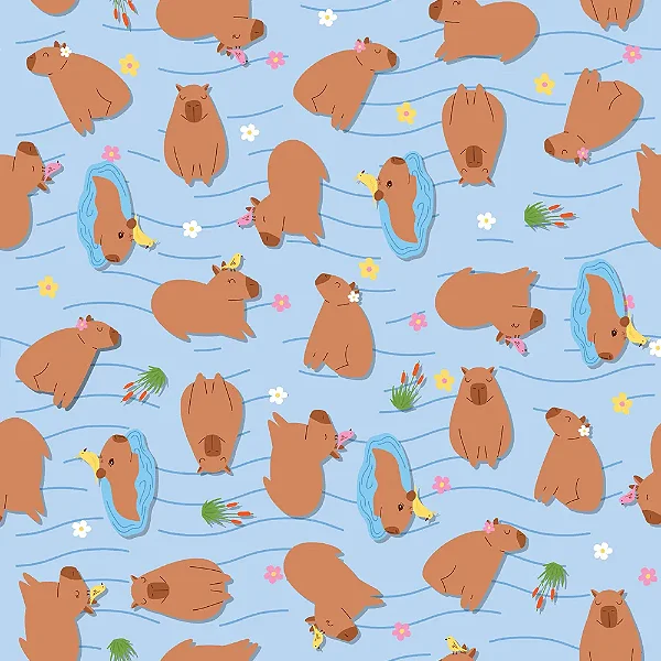 Saco Para Presente Perol Capivara 30X44CM - 50 Unidades