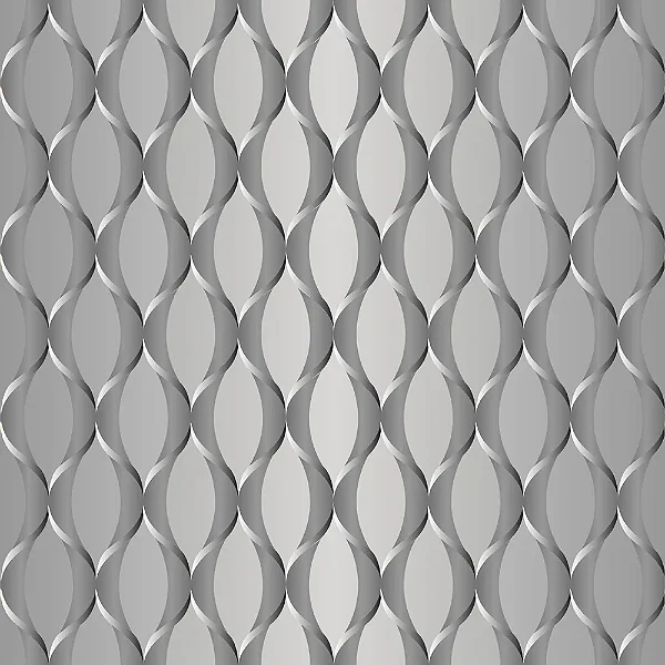 Saco Para Presente Metal Waves Prata 30X44CM - 50 Unidades