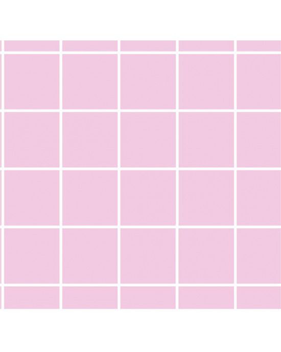 Tricoline Grid Rosa Claro