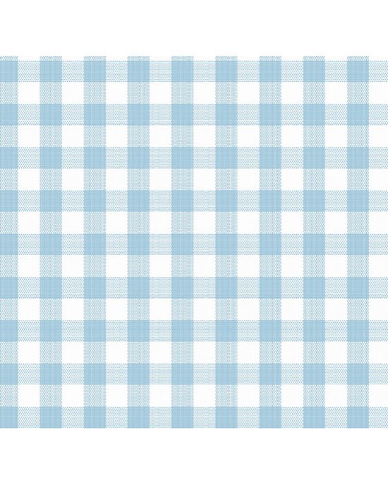 Tricoline Xadrez Fio Tinto Azul Celeste (9 XM) 1 METRO