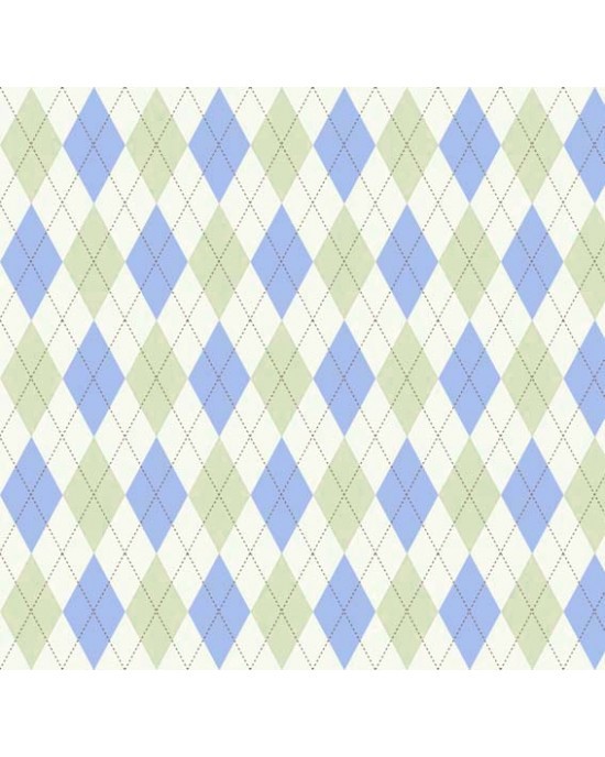 TC058 Tricoline Trapézio (Verde com Azul)