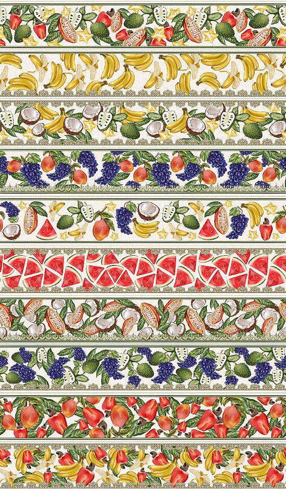 BR133 Barrado Coleção Frutas Tropicais