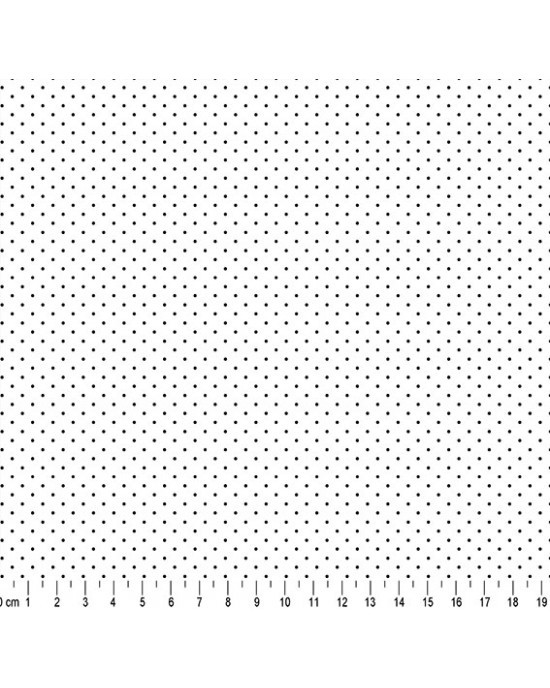 Poá 83 Branco com Preto