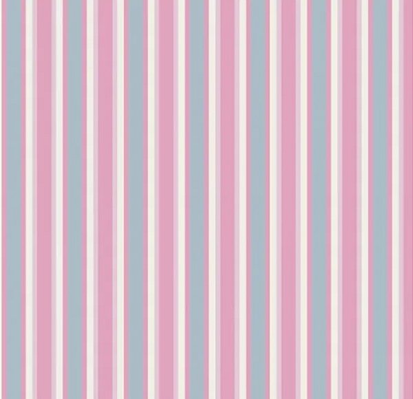 Tricoline Listrado Toscana (Azul com Rosa)