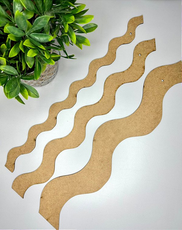 Kit  Régua MDF Ondinha