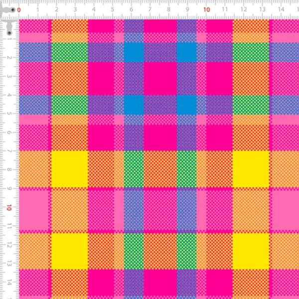 Sarja Impermeável Xadrez Rosa Chique