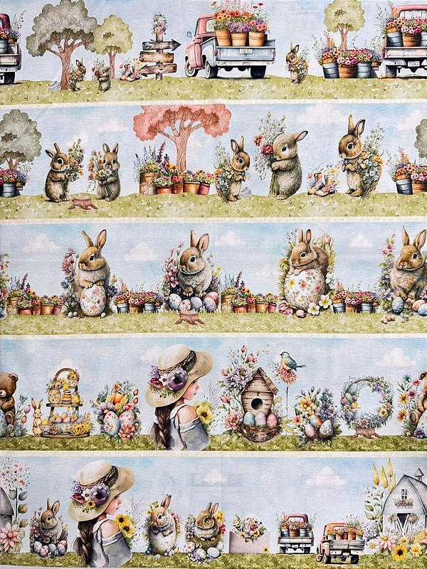 BR088 Barrado Faixa Páscoa Floral