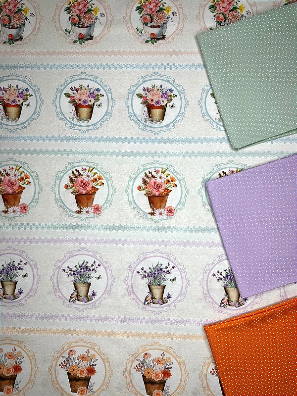 BR068 Kit Barrado Vasos Floridos