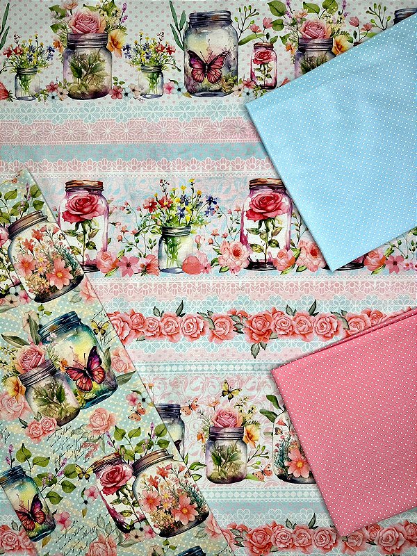 BR130 Kit Barrado Flores no Pote (MC)