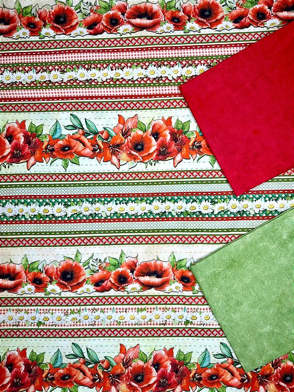 BR055 Kit Barrado Flores Vermelhas (MC)