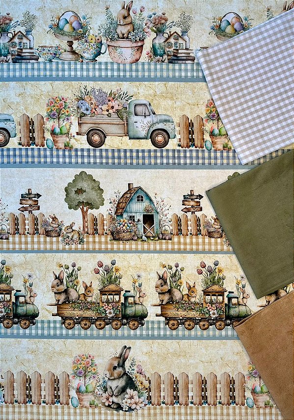 Kit BR089 Barrado Faixa Páscoa Candy