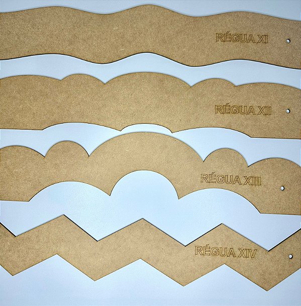 Kit Régua MDF para Barrado 3 (11, 12, 13 e 14)